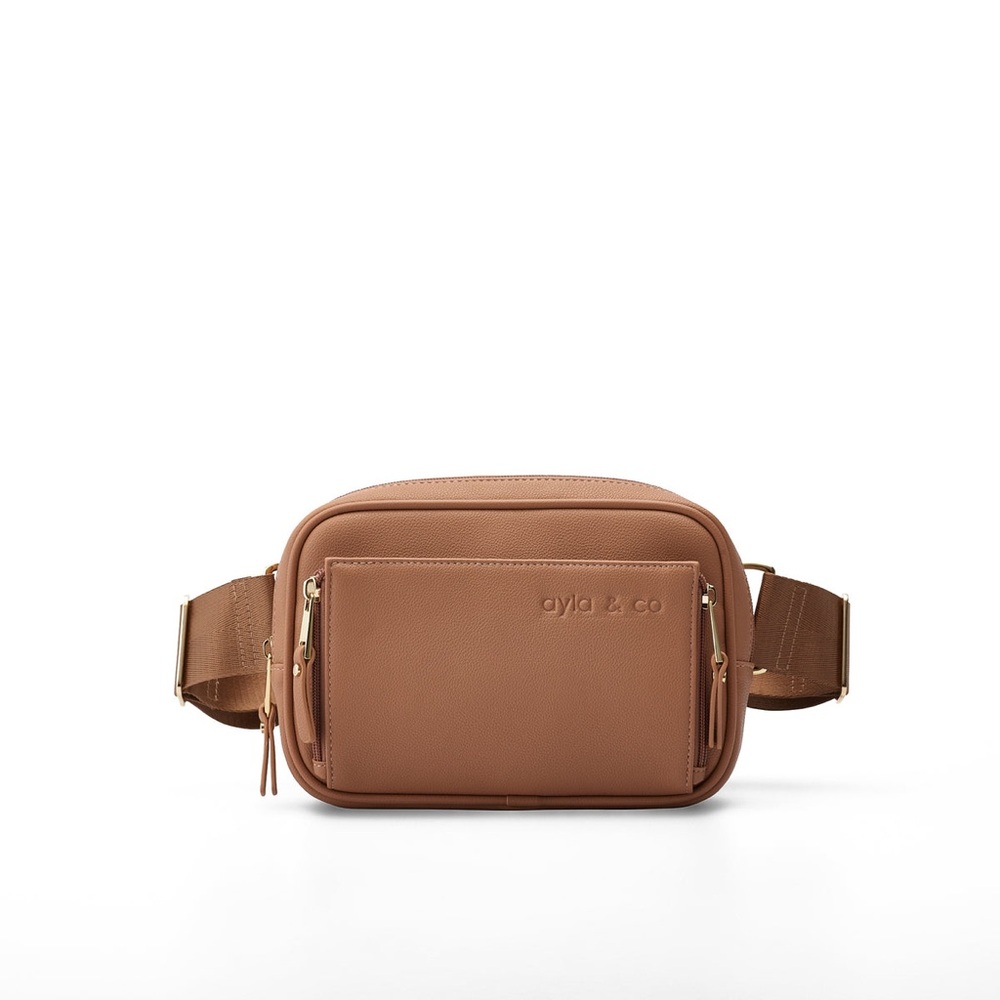 Ayla Fanny Pack in Caffe Brown NWOT